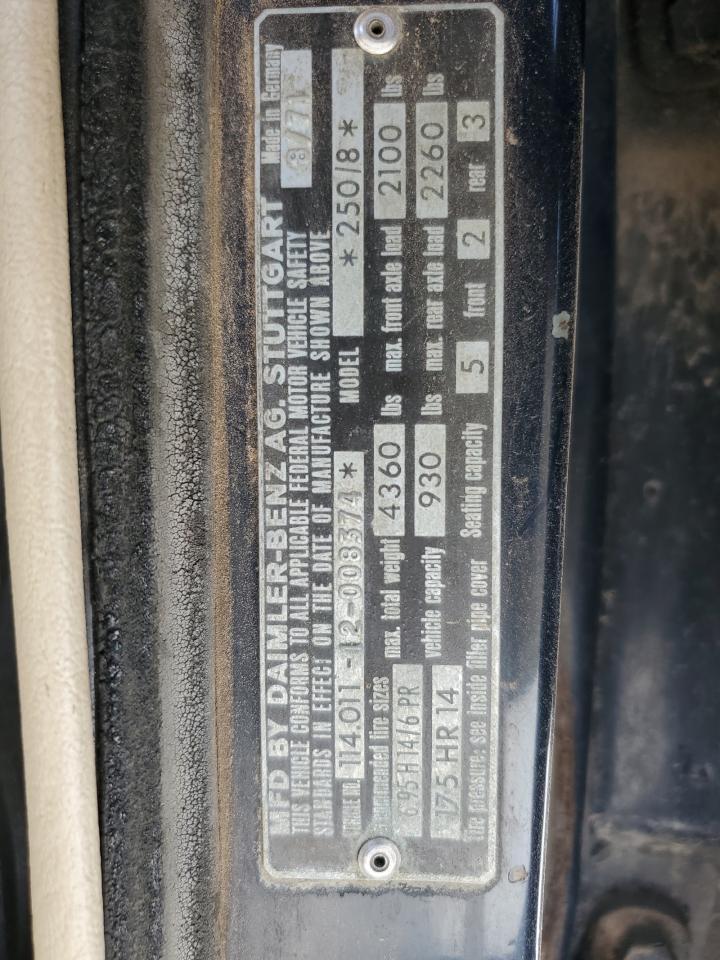 1972 Mercedes-Benz #12