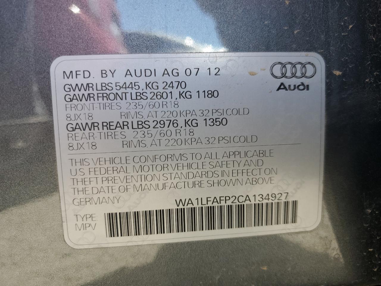 2012 Audi #10