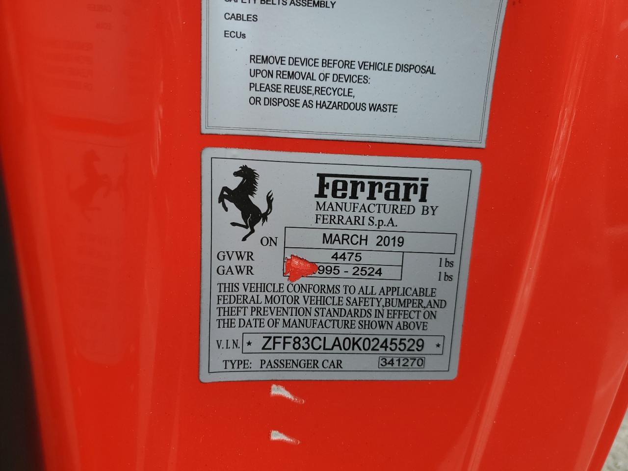 2019 Ferrari #12