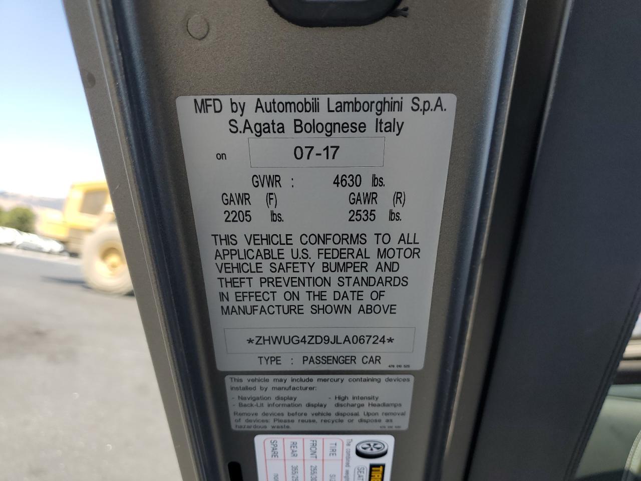 2018 Lamborghini #12