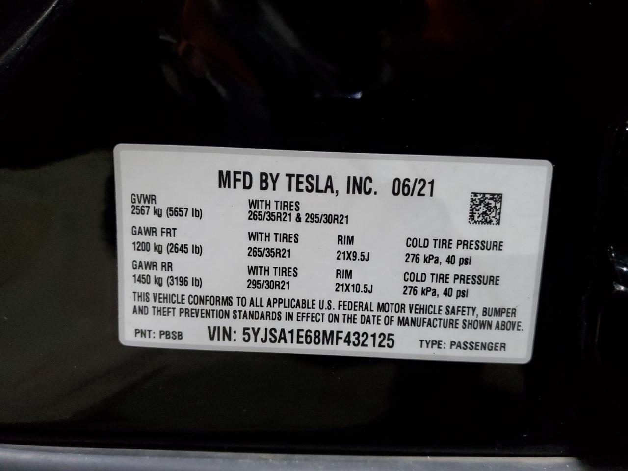 2021 Tesla #12