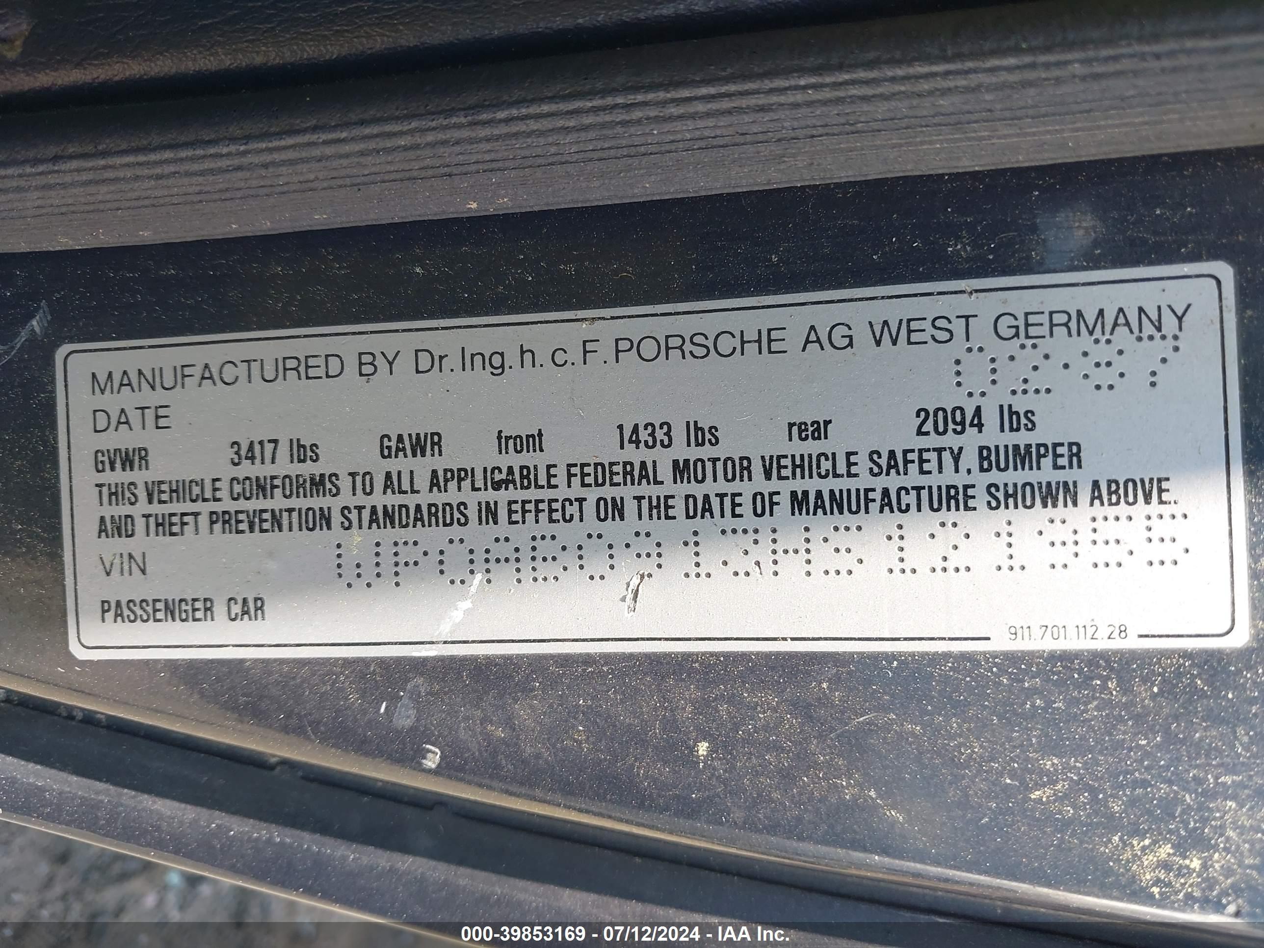 1987 Porsche #9