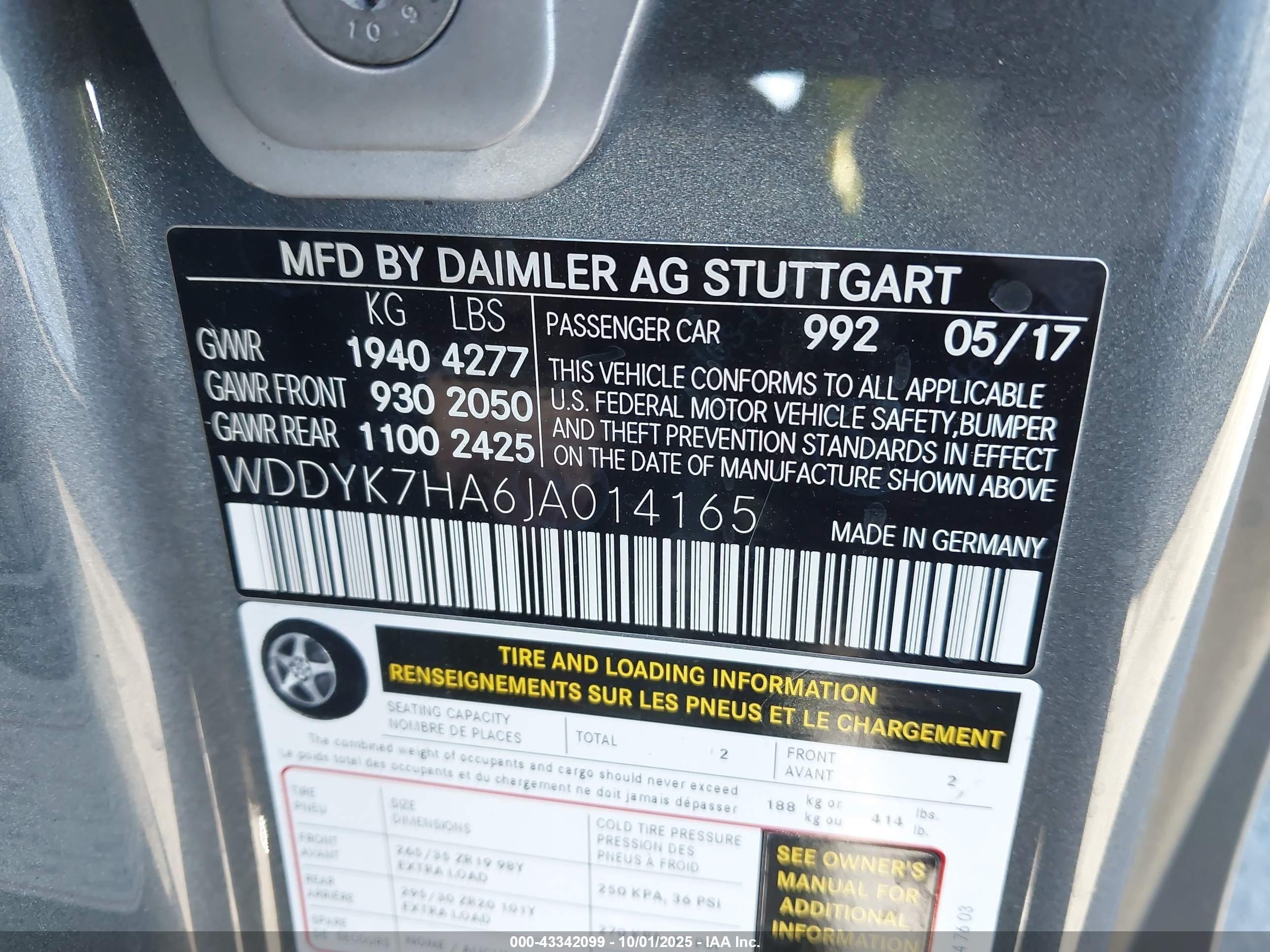 2018 Mercedes-Benz #9
