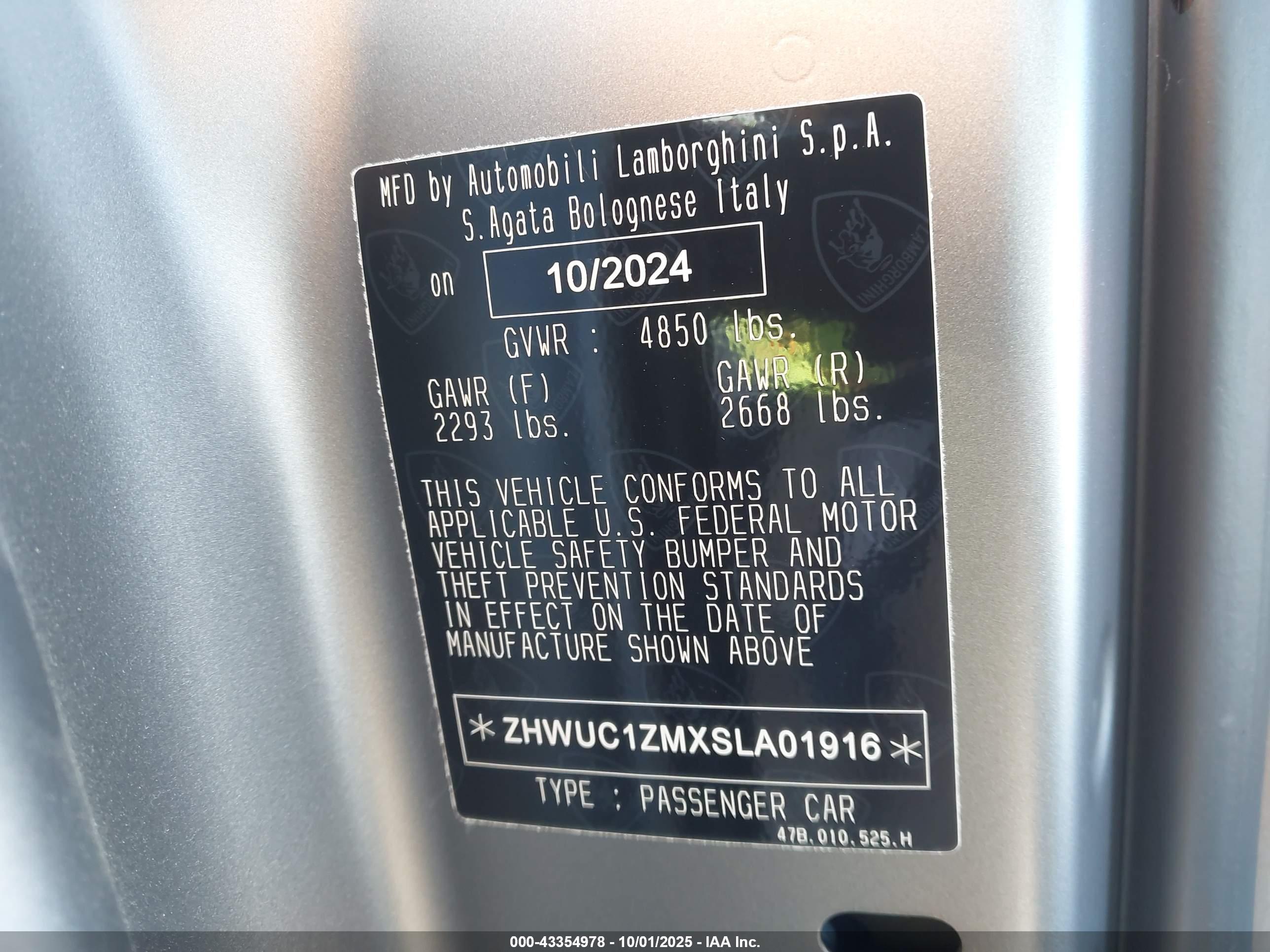 2025 Lamborghini #9