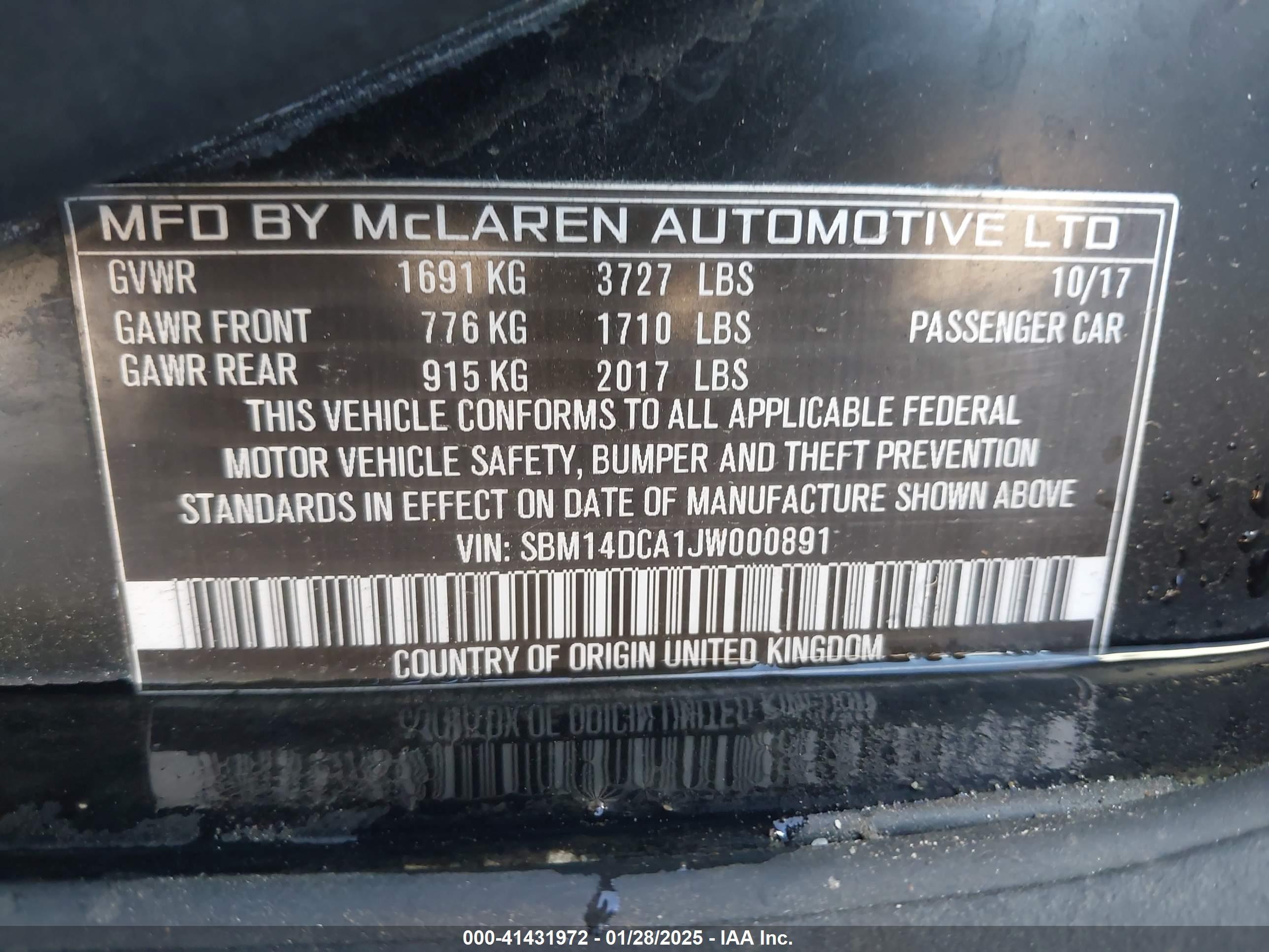 2018 McLaren #9