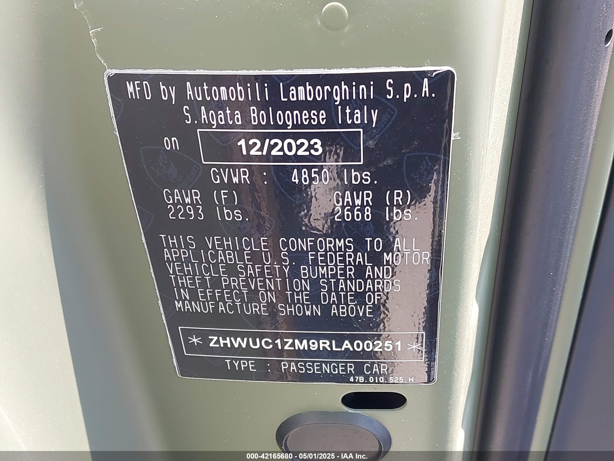 2024 Lamborghini #9