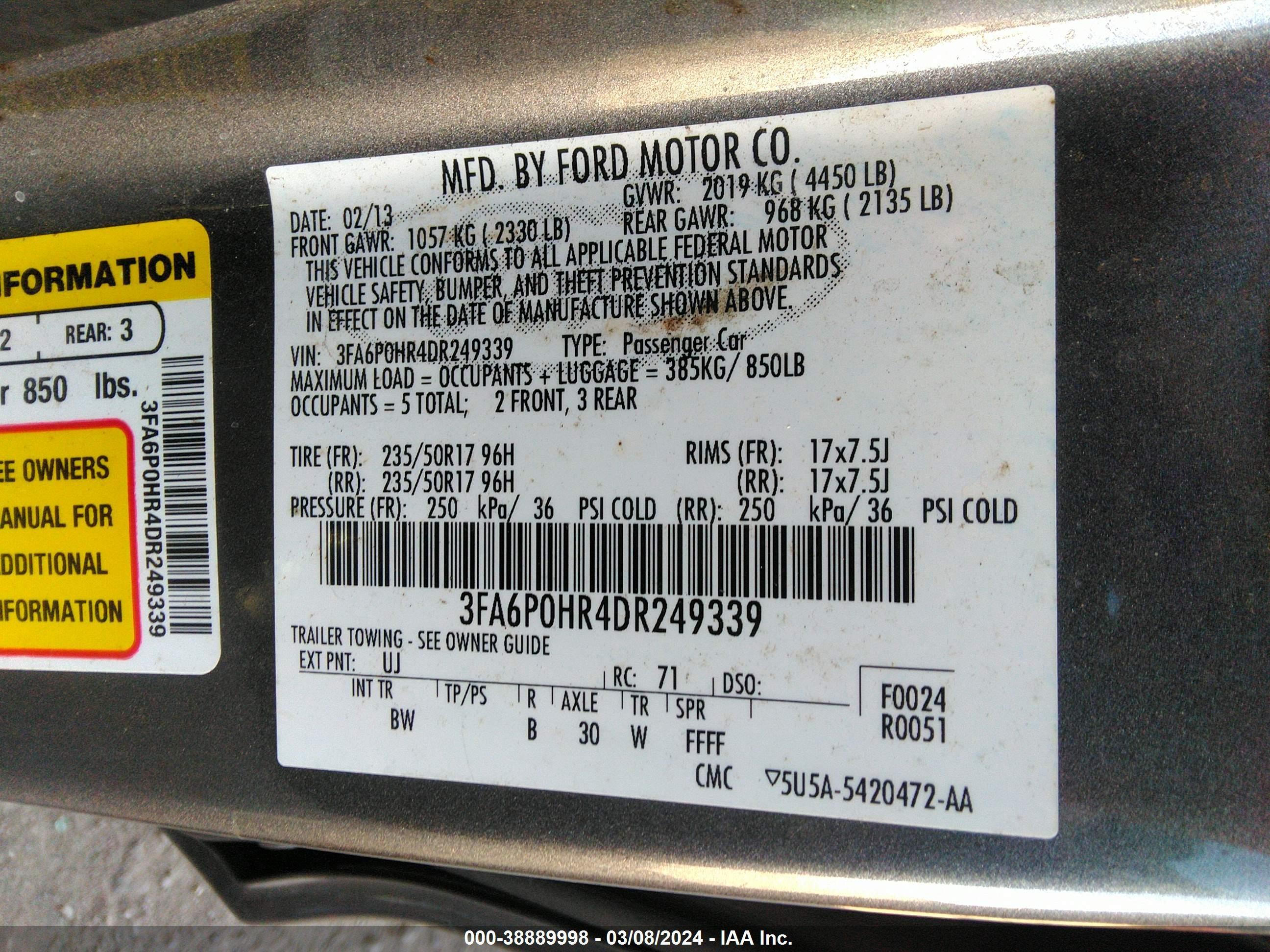 2013 Ford #9
