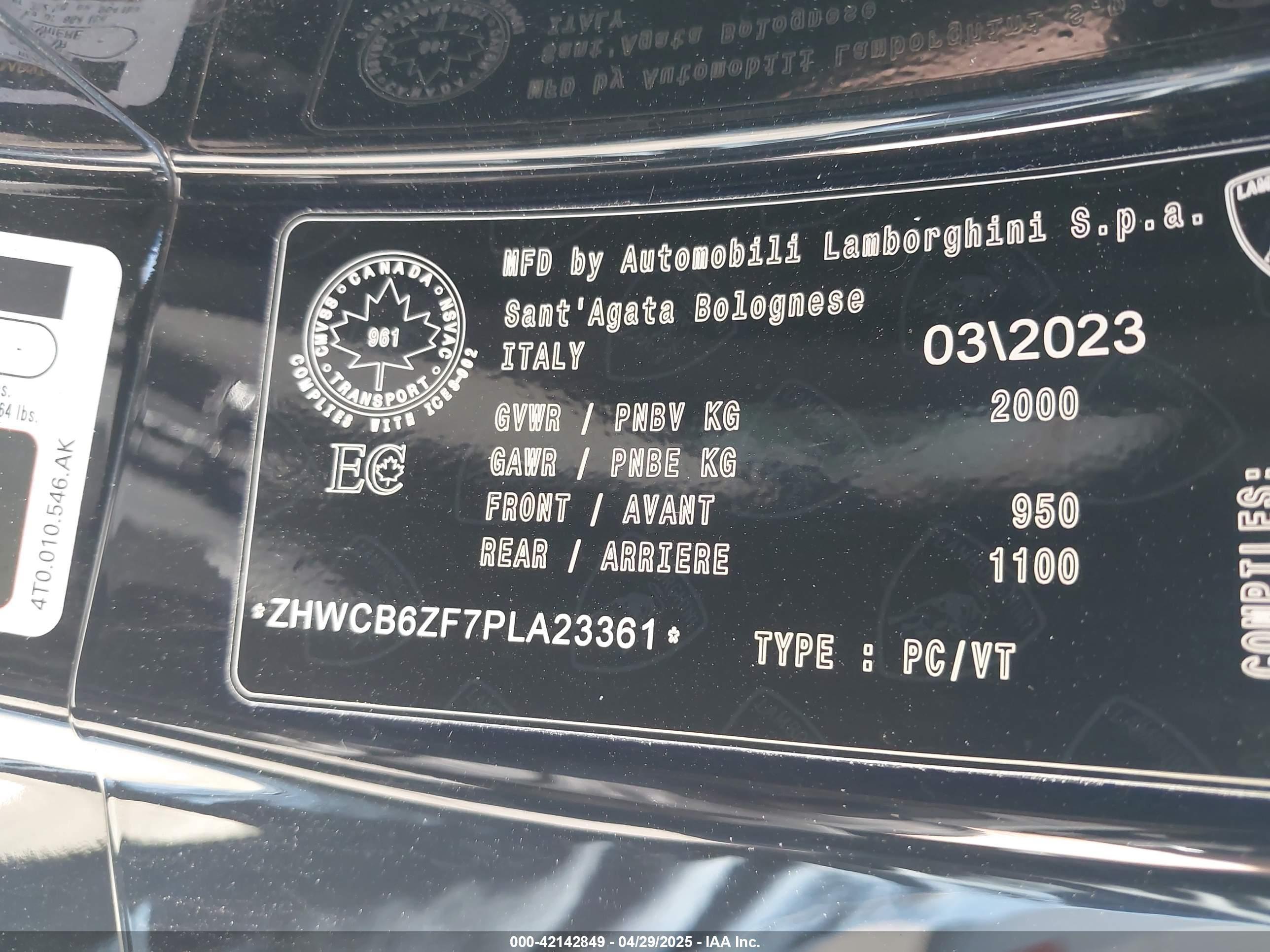 2023 Lamborghini #9